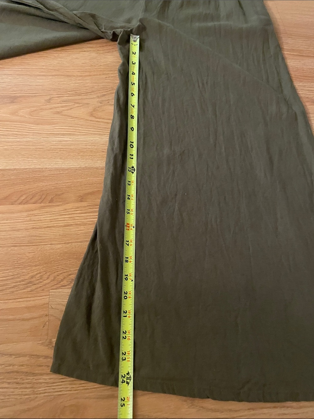 Haute Hippie Style Women’s Olive Green Linen Blend Wide Leg Jumpsuit Size M - Picture 5 of 10